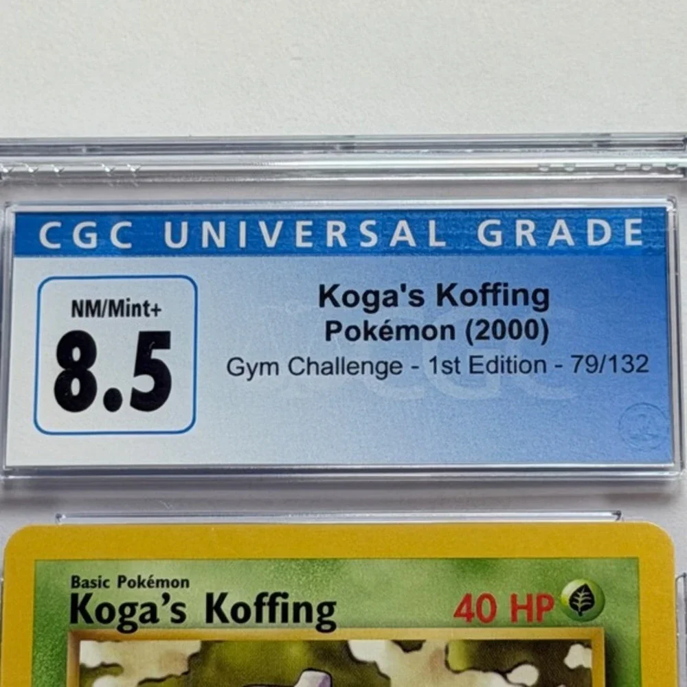 Pokemon Koga's‎ Koffing 1st Edition Gym Challenge 79/132 CGC 8.5 NM/Mint+ 2000